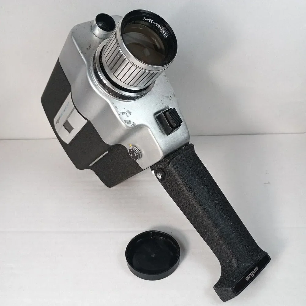 Vintage Argus Super 8 Movie Camera Model‎ 814 W/Box And Docs Untested